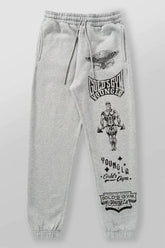 YOUNGLA x Gold's Gym Men's Vintage Graphic Joggers / Sweatpants