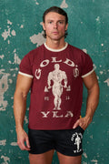 YoungLA x Gold's Gym Graphic Ringer T-Shirt | Classic Bodybuilding Gym Top